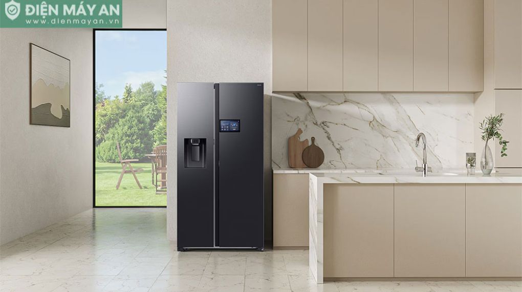Tủ lạnh Samsung Inverter 615 lít Side By Side AI Home RS90F65D2FSV